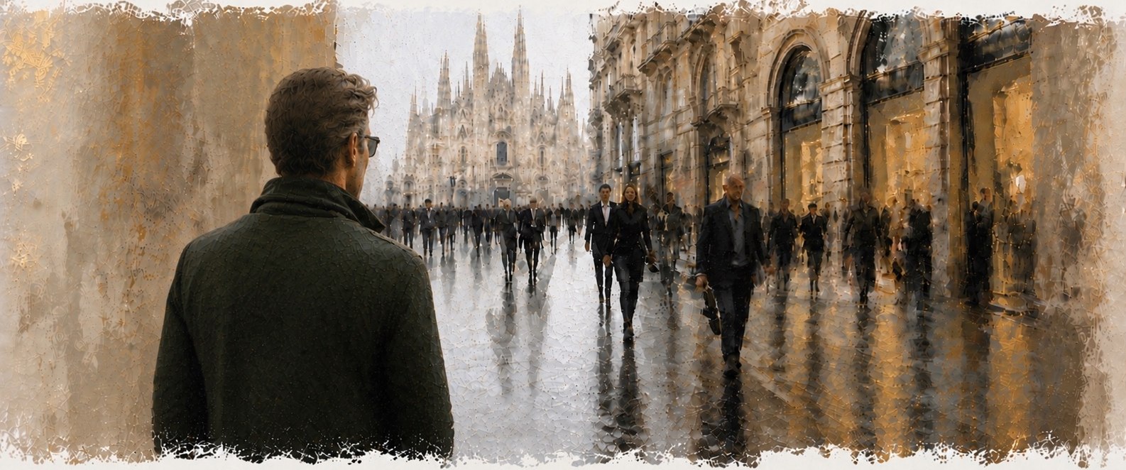 Milan, looking toward the Duomo